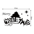 In Stock MOQ 500 Adhesive Removable Merry Christmas Window Sticker For Decoration